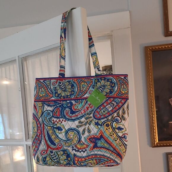 Vera Bradley Marina Paisley Tote NWT - Picture 1 of 4